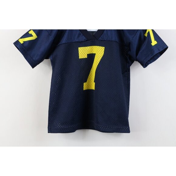 Vintage 90s Y2K Toddler 2T 3T University of Michigan Football Jersey Blue #7 USA - Picture 3 of 14